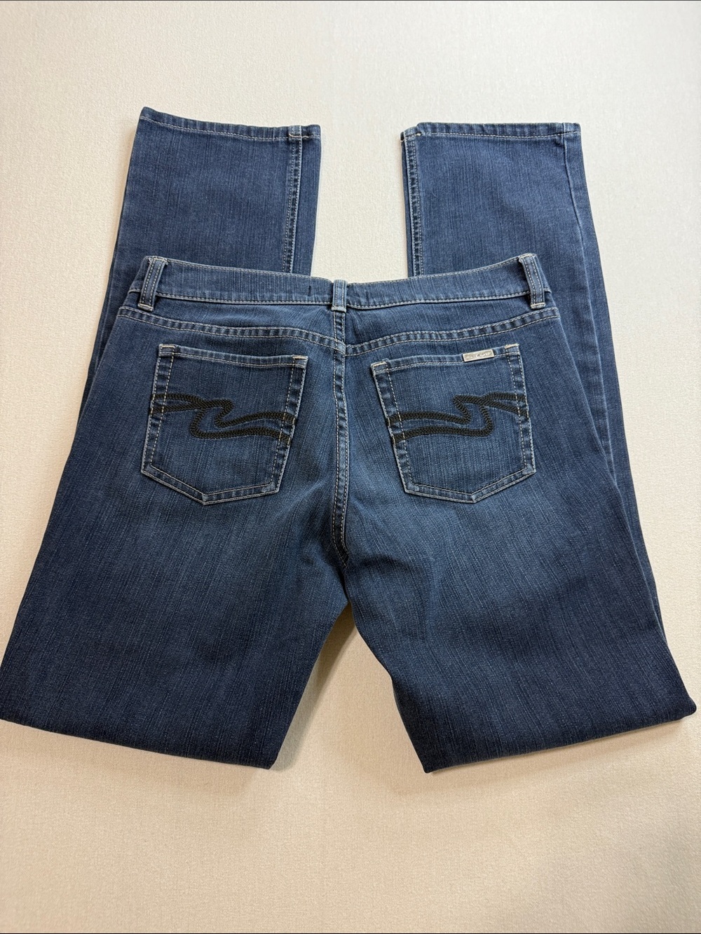 White House Black Market Women's Dark Indigo Straight Leg Jeans